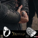 Resurrection Ertugrul Simple Design Silver Zihgir Ring